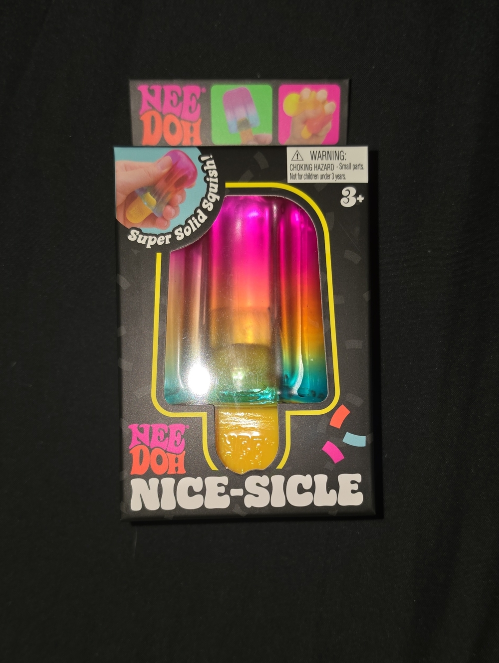 Nice-Sicle Super Solid Squish Toy - Rainbow Pink